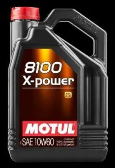 Олія двигуна 8100 X-Power 10W-60 5L MOTUL 106144