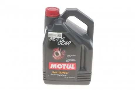 Масло Motylgear SAE 75W90 5L MOTUL 317006