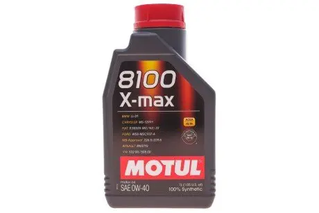 Масло 8100 X-max SAE 0W40 1L MOTUL 348201