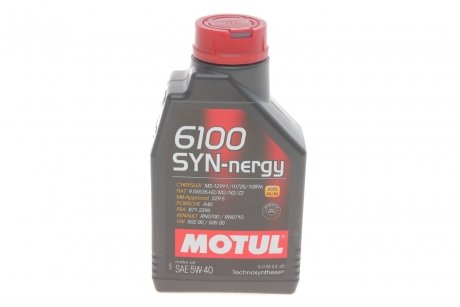 Масло 6100 Syn-nergy SAE 5W40 1L MOTUL 368311