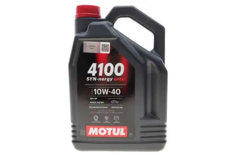 Олива 10W40 4100 Syn-nergy Spec (5L) (MB 229.3/RN0710/RN0700/PSA B71 2300/VW 501 01/VW505 00) (112892) MOTUL 387706
