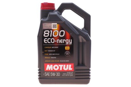 Масло 8100 Eco-nergy 5W30 5L MOTUL 812306