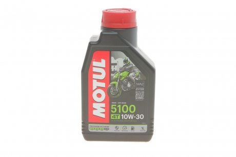 Масло 10W30 5100 4T (1L) (104062) MOTUL 836611