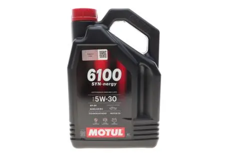 Олива 5W30 Syn-nergy 6100 (4L) (MB 229.5/Renault RN0710/RN0700/VW 502 00/505 00) (113144) MOTUL 838450