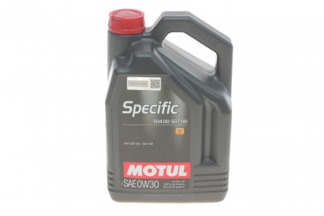 Масло Specific 504 00 507 00 SAE 0W30 5L MOTUL 838651