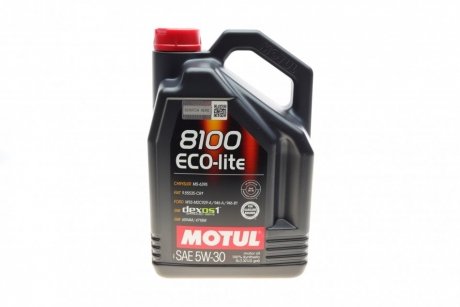 Олива 8100 Eco-lite SAE 5W30 5L MOTUL 839551