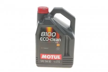 Масло 8100 Eco-clean 5W30 5L MOTUL 841551