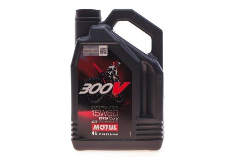 Масло 15W60 300V 4T Factory Line Off Road SAE 15W60 (4L) (104138) MOTUL 845741