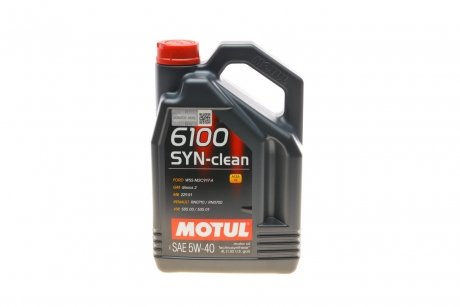 Олива 6100 Syn-clean SAE 5W40 4L MOTUL 854250