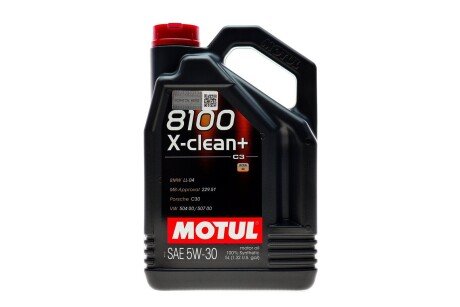 Масло 8100 X-clean+ 5W30 5L MOTUL 854751