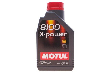 Масло 8100 X-power SAE 10W60 1L MOTUL 854811