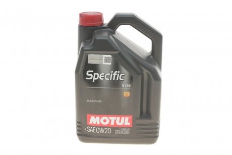 Олива Specific 5122 SAE 0W20 5L MOTUL 867606