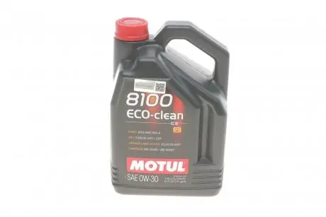 Олива 8100 Eco-clean 0W30 5L MOTUL 868051