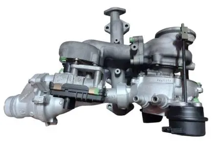 Турбіна Bi-Turbo у зборі відновлена LAND ROVER Rover Sport 13-22, Range Rover Evoque 11-19, Discovery Sport 14-, Range Rover Velar 17-, Discovery V 17-; JAGUAR F-Pace 16-, E-Pace 17-, XE 15-, XF 15- MSG 10009700131 (фото 1)