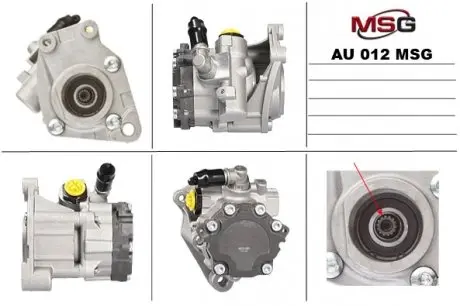 Насос ГПК новый AUDI A6 (4F2, C6) QUATTRO 04-05, A4 (8EC, B7) 04-08, A4 AVANT (8E5, B6) 03-04 MSG AU012