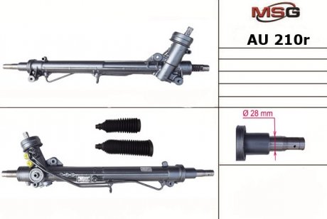 Рулевая рейка с ГУР восстановленная AUDI A4 (8D2, B5) 1994-2000,SKODA SUPERB 2001-2008, MSG AU210R