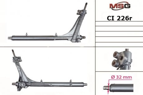 Рулевая рейка с ГУР восстановленная CITROEN Jumper 2006-,FIAT Ducato 2006-,PEUGEOT Boxer 2006- MSG CI226R