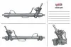 Рульова рейка з ГУР відновлена Chevrolet Cobalt 11-, Chevrolet Aveo 12-17 MSG CR212R (фото 1)