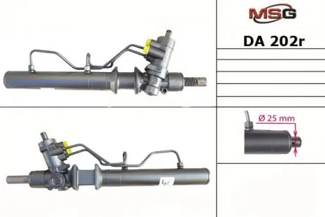 Рульова рейка з ГУР відновлена Daewoo Leganza 97-03 MSG DA202R