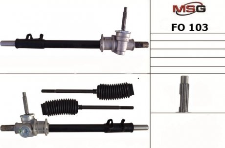 Рулевая рейка без ГПК новая FORD ESCORT IV (GAF, AWF, ABFT) 85-90, ESCORT IV (ALF) 86-90 MSG FO103