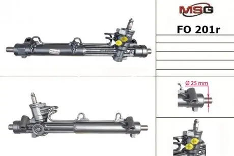 Рульова рейка з ГУР відновлена Ford Mondeo II 96-00 MSG FO201R