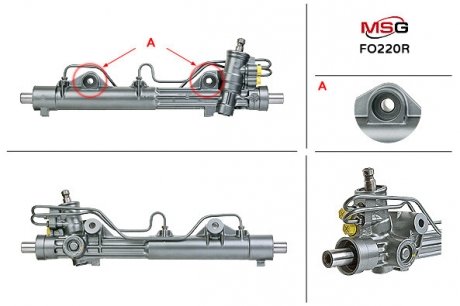 Рулевая рейка с ГУР восстановленная FORD KA 2004-2008 MSG FO220R