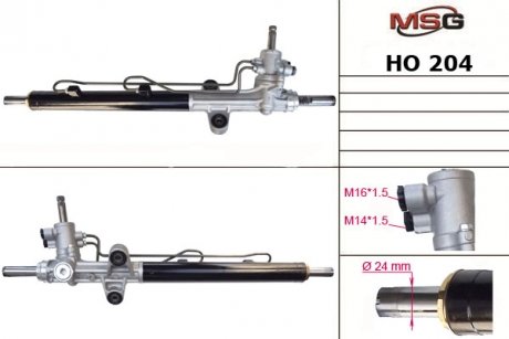 Рульова рейка з ГПК нова HONDA Accord 1998-2003 MSG HO204