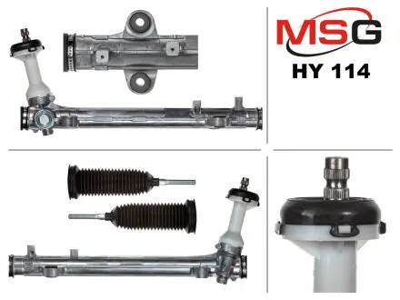 Рулевая рейка без ГПК новая HYUNDAI SANTA FE III 2012-2018; KIA SORENTO II 2009- MSG HY114