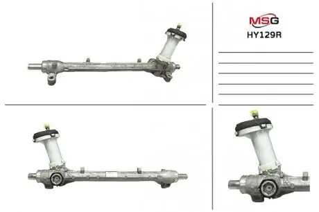 Рульова рейка без ГУР відновлена Hyundai Solaris 17-, Kia RIO 17- MSG HY129R