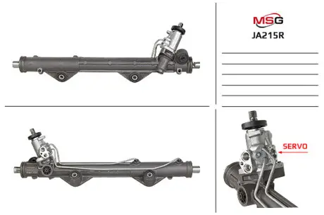 Фото рульова рейка з ГУР відновлена Jaguar XF 08-15, Jaguar F-Type 13-, Jaguar S-Type 99-07 MSG JA215R Рульова рейка з ГУР відновлена Jaguar XF 08-15, Jaguar F-Type 13-, Jaguar S-Type 99-07 MSG JA215R