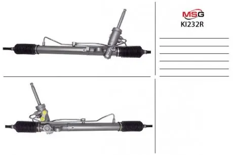 Рульова рейка з ГУР відновлена Kia Soul 08-13 MSG KI232R