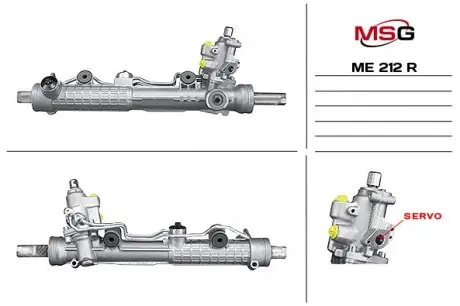 Рульова рейка з ГУР відновлена Mercedes-Benz CL C215 99-06, Mercedes-Benz S-Class W220 98-06 MSG ME212R