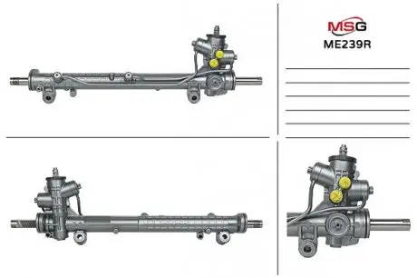 Рульова рейка з ГУР відновлена Mercedes-Benz A-Class W168 97-04 MSG ME239R