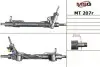 Рульова рейка з ГУР відновлена Peugeot 4007 07-12, Mitsubishi Lancer X 07-, Citroen C-Crosser 07-12 MSG MT207R (фото 1)