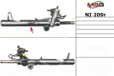 Рулевая рейка с ГУР восстановленная NISSAN Murano Z50 2004-2008 MSG NI209R