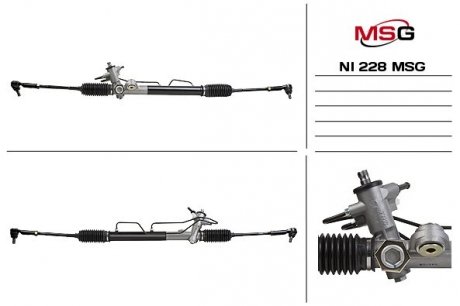 Рулевая рейка с ГУР новая NISSAN ALMERA Classic (B10) 06- MSG NI228