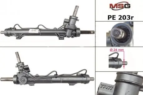 Рульова рейка з ГУР відновлена Peugeot 206 98-12 MSG PE203R