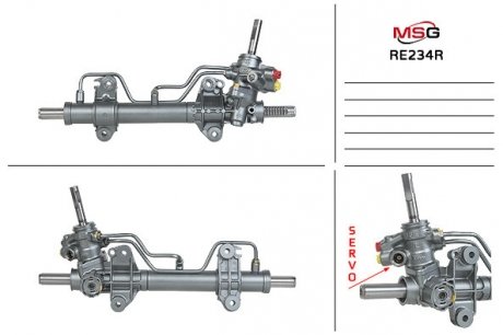 Рулевая рейка с ГУР восстановленная RENAULT LAGUNA 93-01 MSG RE234R