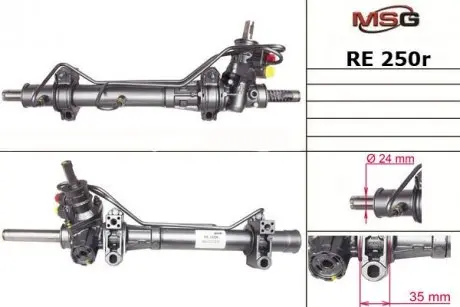Рульова рейка з ГУР відновлена Renault Kangoo 97-07 MSG RE250R