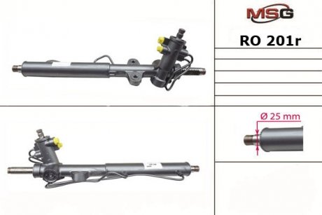 Рулевая рейка с ГУР восстановленная ROVER 25 (RF) 99-05 MSG RO201R