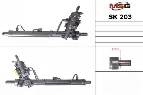 Рулевая рейка с ГПК новая SEAT CORDOBA (6L2) 02-09; SKODA FABIA (6Y2) 99-08; VW POLO (9N_) 01-09 MSG SK203