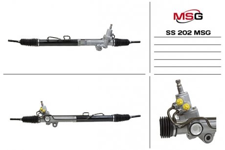 Рульова рейка з ГПК нова SSANGYONG ACTYON 05-,ACTYON SPORTS I (QJ) 05-,ACTYON SPORTS I (QJ) 05-,KYRON 05- MSG SS202