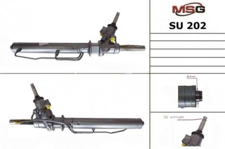 Рулевая рейка с ГУР новая SUBARU FORESTER S11 02-03, SUBARU IMPREZA G11 00-03 MSG SU202