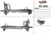 Рульова рейка з ГУР відновлена Suzuki Grand Vitara 06-17 MSG SZ204R (фото 1)