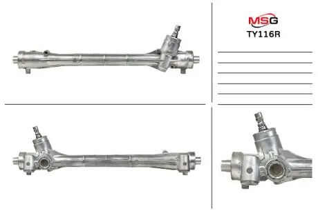 Рульова рейка без ГУР відновлена Toyota Avensis 09-18, Toyota Prius 09-17, Lexus CT 200h 10-22 MSG TY116R