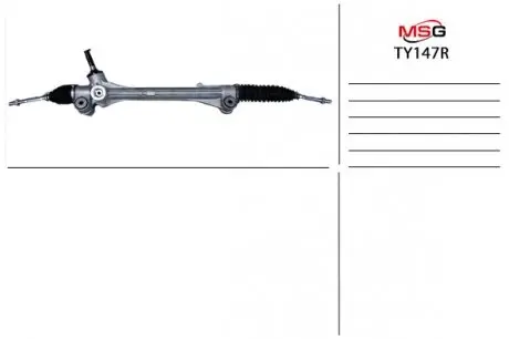 Рульова рейка без ГУР відновлена Toyota Camry 11-18 MSG TY147R