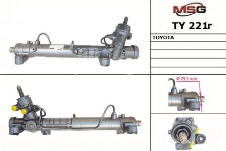 Рулевая рейка с ГУР восстановленная TOYOTA CELICA 1999-2005 MSG TY221R