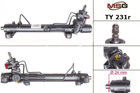 Рулевая рейка с ГУР восстановленная TOYOTA AVENSIS (T25_) 03-08,AVENSIS седан (T25) 03-08 MSG TY231R