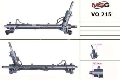 Рулевая рейка из ГПК новая VOLVO C30 06-, S40 II (MS) 04-, V50 (MW) 04- MSG VO215