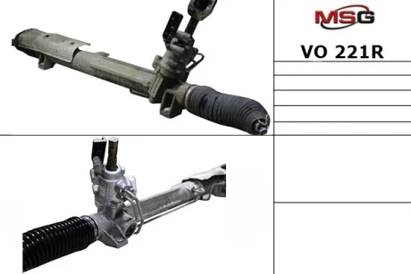 Фото рульова рейка з ГУР відновлена для левостороннего движения (1) Volvo XC90 02-16 MSG VO221R Рульова рейка з ГУР відновлена для левостороннего движения (1) Volvo XC90 02-16 MSG VO221R